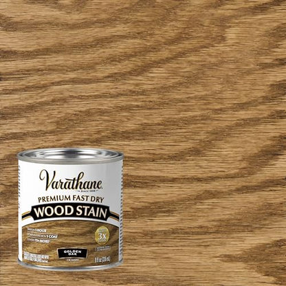 Varathane Premium Fast Dry Golden Oak Wood Stain - color: Golden Oak, size: 0.25 Quart (Pack of 1)