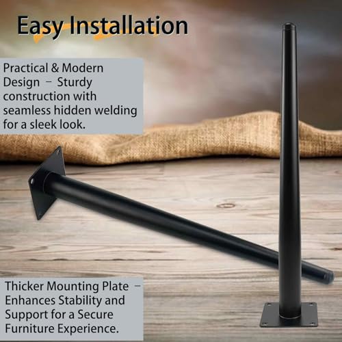 16 Inch Heavy Duty Metal Furniture Legs for Chairs Sofas & Cabinets