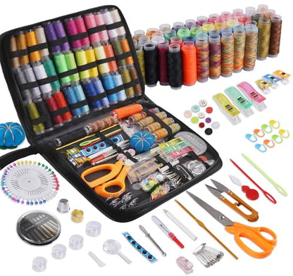 StiVerse 189 Pcs Sewing Kit for Adults, Beginners, 43 Color - color: 43 Color