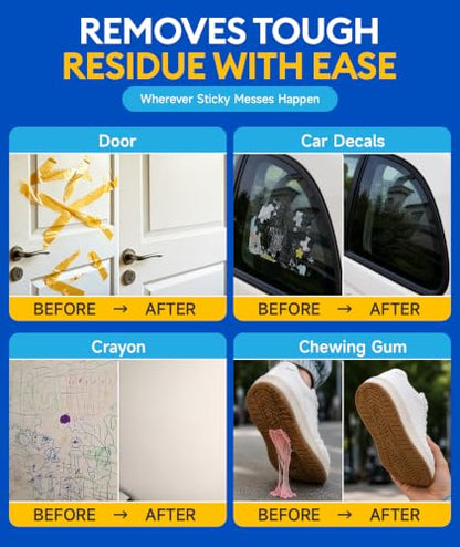 Adhesive Remover Spray with Scraper, 10 oz