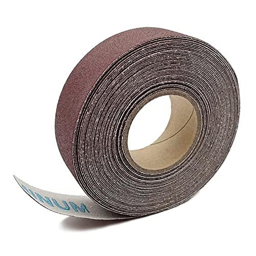 180 Grit Continuous Sandpaper Roll 1" x 26 Feet Emery Cloth Aluminium Oxide Abrasive Sandpaper Roll Drum Sander Sandpaper Rolls for Wood Furniture Finishing Metal Sanding Automotive Polishing - style: 180-grit