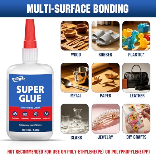 Super Glue Liquid 30g, Fast Bonding Instant All Purpose Crazy Glue - size: Thin Ca Glue