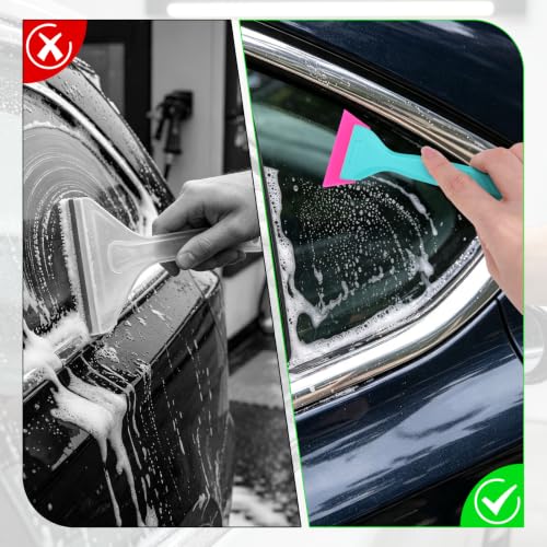 XIHIRCD 2pcs Dual Head Window Tint Tool, Professional Vinyl Wrap Tool