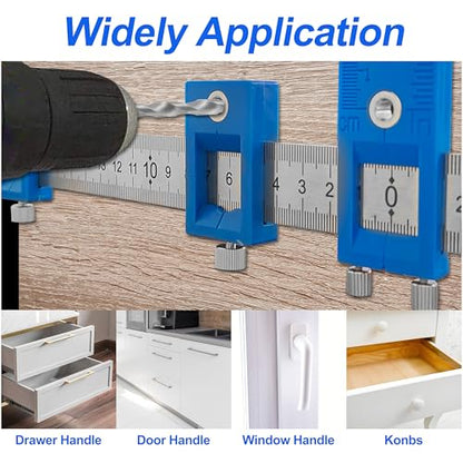 Cabinet Hardware Jig (Plastic Box) for Handles Knobs Pulls on Drawers/Doors
