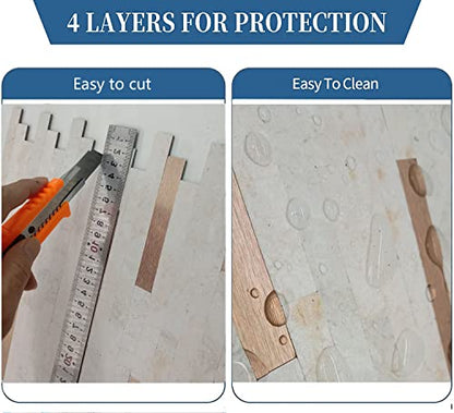 10-Sheet Peel and Stick Backsplash PVC Metal Tile，Self-Adhesive Stone Grain Wall Sticker Easy DIY Stick on Kitchen Bathroom Walls (10, Beige + Brushed Bronze) - color: Beige + Brushed Bronze
