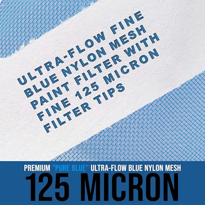TCP Global - 125 Micron Filter Tips Ultra-Fine Paint Strainer, 50 Pack