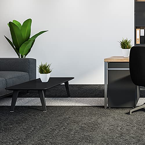 Super Sliders 1" Square Self-Stick Furniture Sliders or Movers for Carpet to Protect Furniture and Move Effortlessly, Brown (12 Pack)