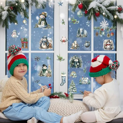 20 Sheets Vintage Christmas Snowman Rub on Transfers for Crafts and Furniture Xmas Winter Holidays Clipartr Transfer Stickers Rub on Decals for Scrapbook DIY Wood Fabric Journal Dairy Envelope Crafts - style: Snowman