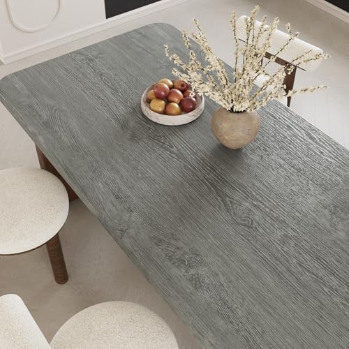 VEELIKE Ash Grey Wood Wallpaper Peel and Stick Countertop Waterproof Thick Wood Grain Contact Paper for Countertops Table 15.7''x354'' Self Adhesive Removable Cabinet Vinyl Wrap for Kitchen Bathroom - size: 15.7" x 354"