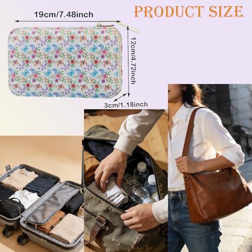 Bobode Printing Floral Travel Sewing Kit with 130 PCS Sewing Accessories - color: 130PCS-HJD