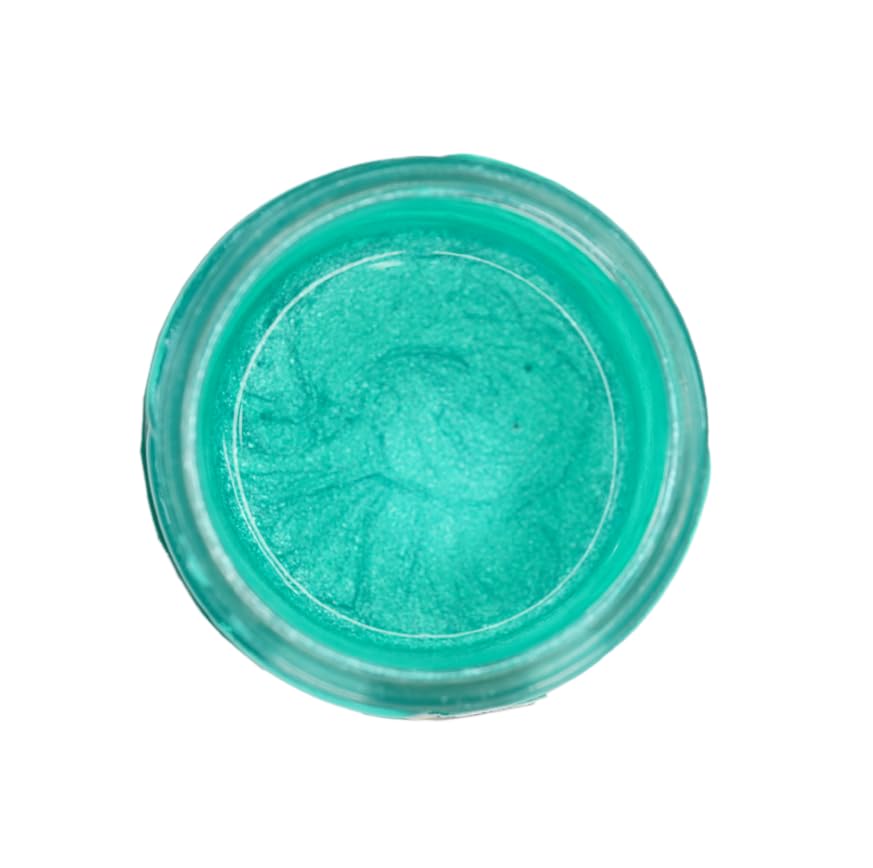 Posh Chalk PC0403 Aqua Patina - Primary Green 30ml - Water-Based Gilding Wax - Bright, Vibrant, Shiny - DIY Craft Upcycling Furniture - Thick Gooey – Artisan Quality - color: Primary Green