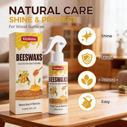 Wood Polish Beeswax Conditioner, Restore Furniture Floor Table, Nourish dry