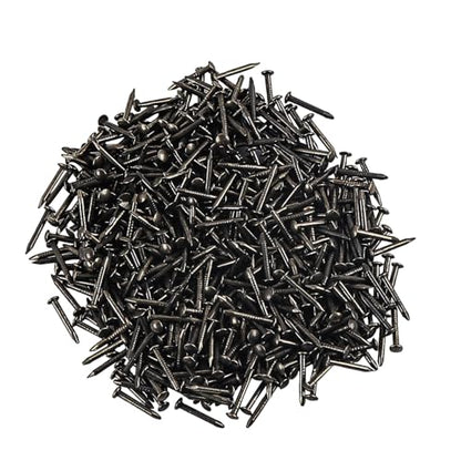 newlng 500PCS Small Nail Round Head Tiny Nails String Art Nails Hand-Made Hardware Accessories Fasteners 1 X 10mm/0.04"X0.4"(DXL) Bronze - color: Black1*10mm