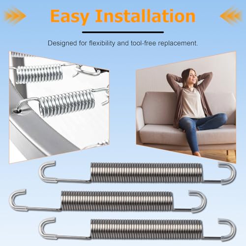 3 Pack 6-1/2 Inch Recliner Spring Replacement, Fit for La-Z-Boy Ashley
