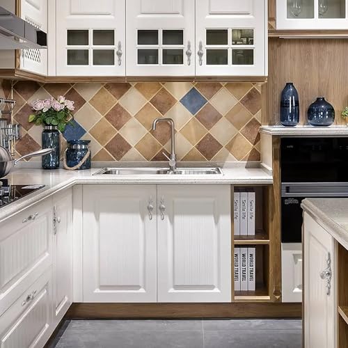10Set Cabinet Knobs & Back plate,Brushed Nickel Drawer Hardware for Kitchen - color: Brushed Nickel