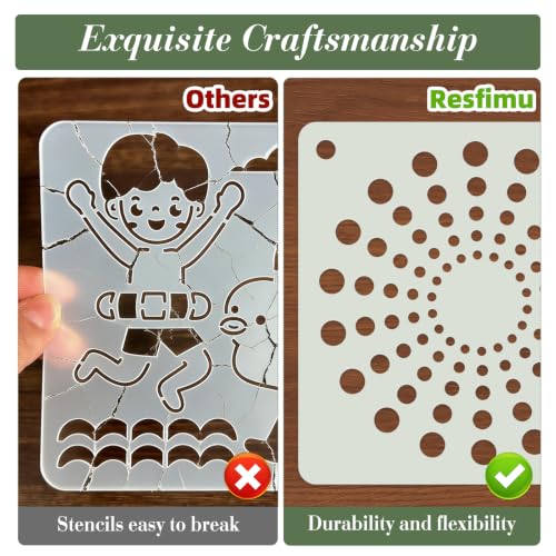 Mandala Stencils for Crafts Reusable 25Pcs Stencils(5.8X5.8 Inch) - color: Mandala 4