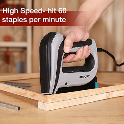Arrow Electric Staple Gun Kit with 3750 Pieces T50 Staples, T50ACD