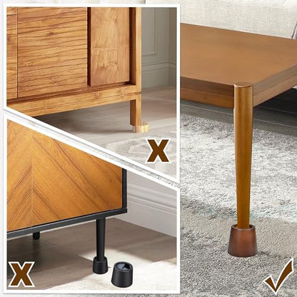 Wooden Bed Risers 3 Inch Round Furniture Risers Set of 6, Heavy Duty Wood Bed Lifts Risers for Bed Frame, Table, Sofa, Couch, Desk, Dresser - size: 3 inch Round