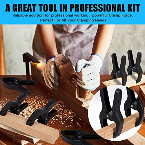 ACOSEA 30 Pcs 3.5 Inch Black Small Spring Clamps
