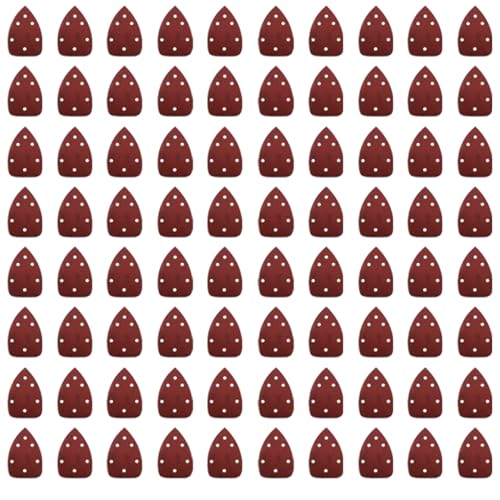 80pcs Mouse Sander Sandpaper Assortment 6 Holes, Mouse Sanding Pads