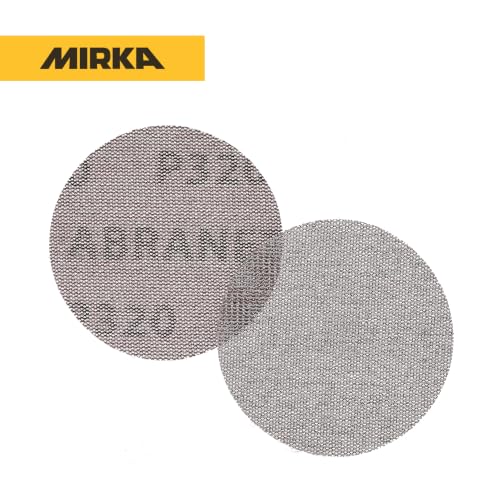 Mirka Abranet 3 Inch 320 Grit Mesh Sanding Discs, Hook and Loop, 50 Pack - size: Grit 320