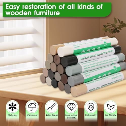 Furniture Markers Touch Up, 20 Colors Wood Filler Sticks- Tech Wood Series - color: Tech Wood Series