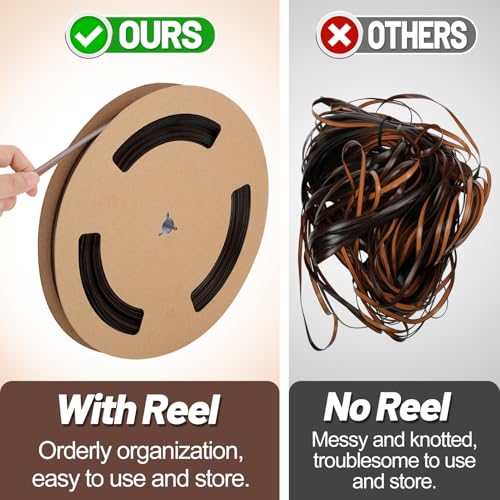 Biggun 120ft Wicker Repair Kit with Tangle-Free Reel, Premium New Materials - color: Graduated Dark Brown, size: 120ft