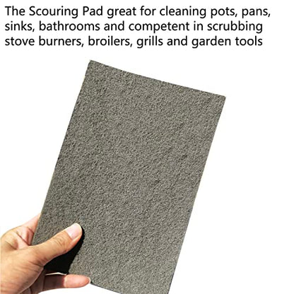 Premium 10 Pack 6" x 9" General Purpose Scuff Pads - Scuffing, Scouring, Sanding, Paint Primer Prep Adhesion Scratch - Surface Preparation Automotive Car Auto Body Woodworking Wood (Grey) - color: Gray