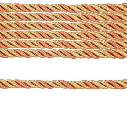 10 Yards / 1cm Twisted Rope Cord Trim Nylon Rope Thread String for DIY,Home Decor,Sofa Furniture Decoration-Mix Orange - style: mix orange
