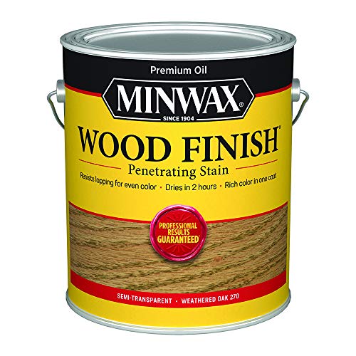 Minwax Wood Finish, Weathered Oak, 1 Gallon - color: Weathered Oak, size: 1 Gallon