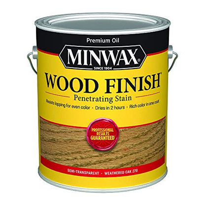 Minwax Wood Finish, Weathered Oak, 1 Gallon - color: Weathered Oak, size: 1 Gallon