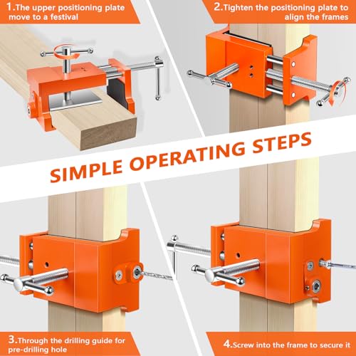 Cabinet Installation Tool Kit – Self Centering Drill Bit Set and Cabinet Clamps, Woodworking Hinge Drill Guide for Doors, Drawers & Hardware Alignment