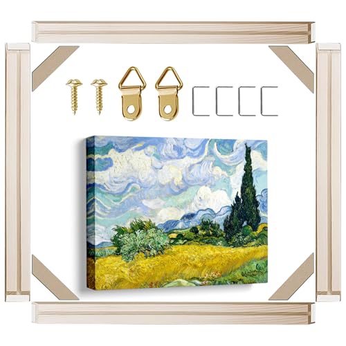 Canvas Stretcher Bars 30x40 Inch Frame Kit, Available in 25+ size Wood Stretcher Bars for Home and Office, Gallery Wrap Wall Arts Supply for Oil Painting, Poster, Picture & Paint by Numbers - size: 30"X40"