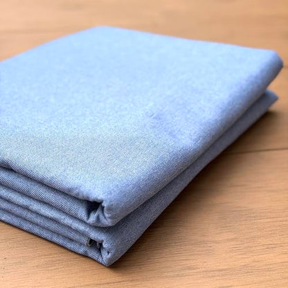 LaSilk- Premium Upholstery Fabric by the Yard, 57" Wide Thicken Faux Linen Fabric for Couch, Sofa, Chair, Pillow Cover (Grey Blue, 3 Yard) - color: Grey Blue, size: 3 yard