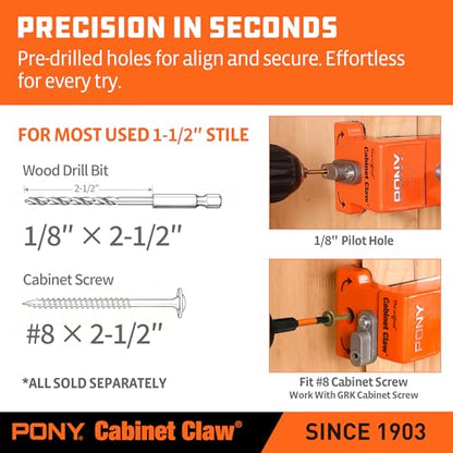 PONY 2-Pack Original Cabinet Clamps, 8510 - size: 2-PACK