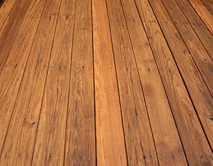 SaverSystems #1 Deck Premium Wood Stain - Semi-Transparent, Water Based, Sealer in One - 1 Gallon - color: Light Walnut, size: 1 Gallon