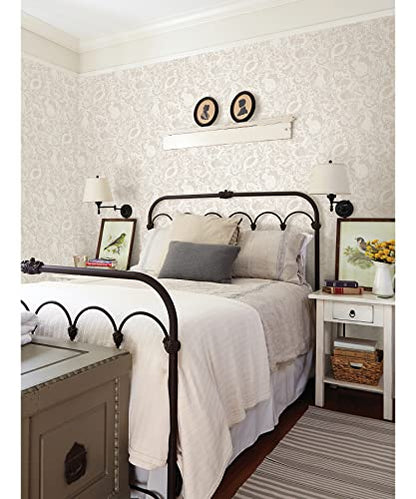 NuWallpaper by WallPops Cream Terrene Peel & Stick Wallpaper, NUS4304