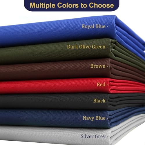 Waterproof Canvas Fabric by The Yard 600D Upholstery Outdoor Fabric 58”W - color: Black, size: 10 Yards 58" x 360"