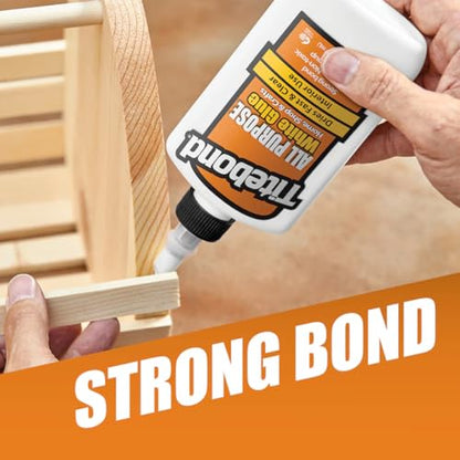 Titebond All Purpose White Glue, School, Crafts, Dries Fast/Clear, 4 oz, 5032 - size: 4 fl oz
