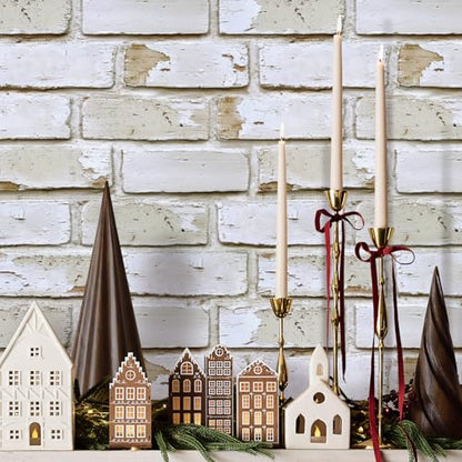 COMSTICKC 3D Faux Brick Wall Panels Peel and Stick, 10 Pcs 11.8" x 11.8" - color: Retro White - 2