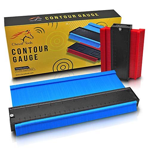 Contour Gauge Set (10-Inch Widened + 5-Inch) – Profile Measuring Tool for Flooring, Trim, Tile & Pipes