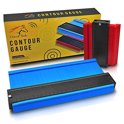 Contour Gauge Set (10-Inch Widened + 5-Inch) – Profile Measuring Tool for Flooring, Trim, Tile & Pipes