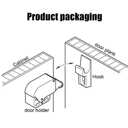 Push to Open Door Latches, Automatic Cabinet Latch Lock Set No Handle Spring Latches for Cupboard Wardrobe Furniture Sliding Doors Easy Install Hidden Touch Catch