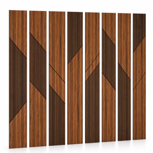 Wood Wall Panels for Interior Decor, Peel and Stick 3D WPC Panels