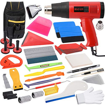 Vinyl Wrap Tool Kit with Heat Gun for Car Wrap, Window Tint and PPF