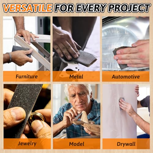7 PCS Wet Dry Sandpaper 2500 Grit Sheets for Polishing & Finishing - color: 2500G, size: 9x11 Inch