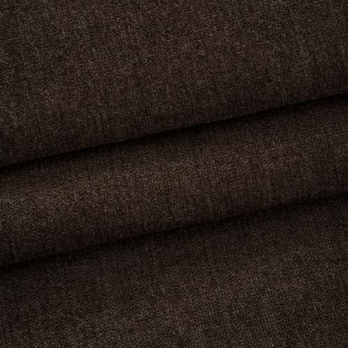 39x58 inches Soft Chenille Fabric for Upholstery, Crisp and Stylish Chenille Upholstery Fabric by the Yard(Dark Brown) - color: 11 Dark Brown, size: 39x58"
