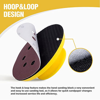 Sanding Block 1 PCS Hand Sander 5 Inch Hook and Loop Sanding Block 1 Pack Automotive Sanding Block for Woodworking,Furniture Making,DIY Handicrafts,or Car Repairs - style: 1PCS Mouse Sanding Block