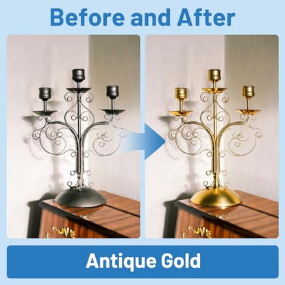 Liquid Gold Leaf Paint Multi Surface Rich Gold Paint for Metal, Wood, Plastic, Canvas, Appliance, Furniture Scratch Repair & Art Handcrafts 30ml/1.5oz Fast Drying Acrylic Metallic Finish - size: 1.5 Fl Oz (Pack of 1)