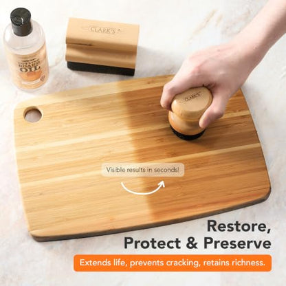 CLARK'S Food Grade Mineral Oil 12 oz, Butcher Block Conditioner - Unscented - style: Unscented - 12 Oz